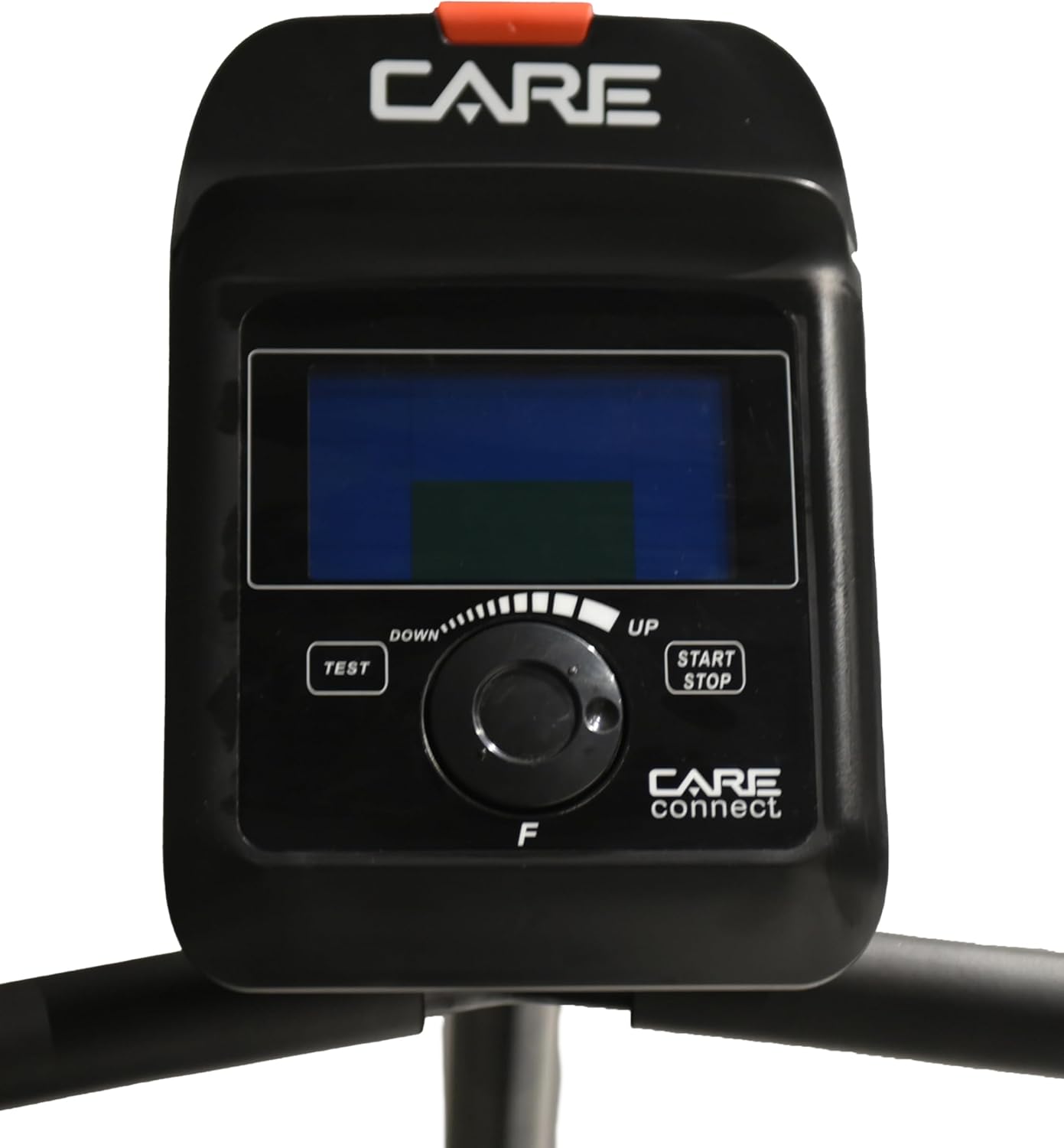 CARE FITNESS - Velo d'appartement - Cardio Master Connecté - Réglable & Confortable - Pédales Sanglées - Résistance Magnétique - 21 Programmes