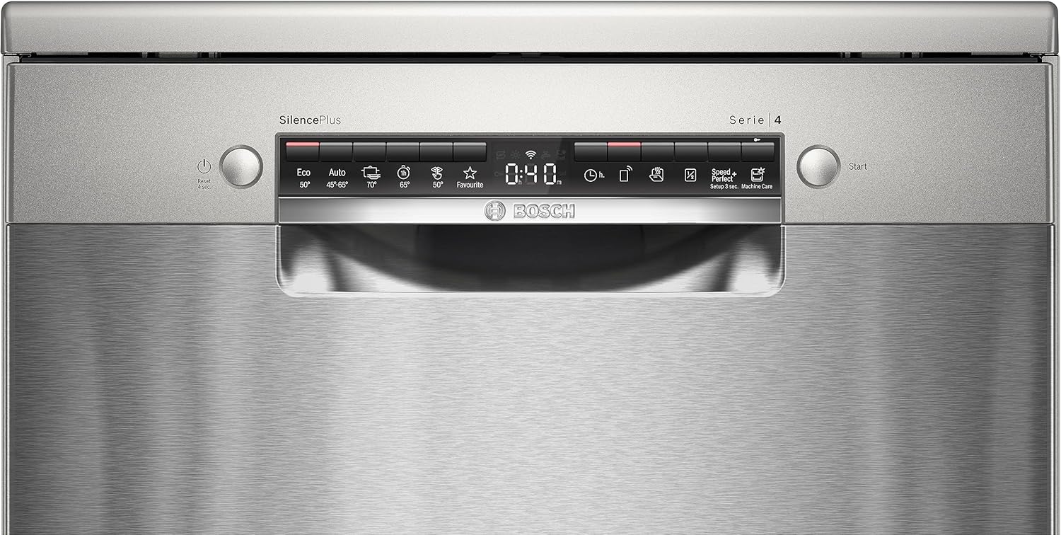 SMS4EMI01E - Srie 4 - Lave-vaisselle Pose-libre - 60 cm - 14 couverts - Silence Plus 42 dB - Inox -