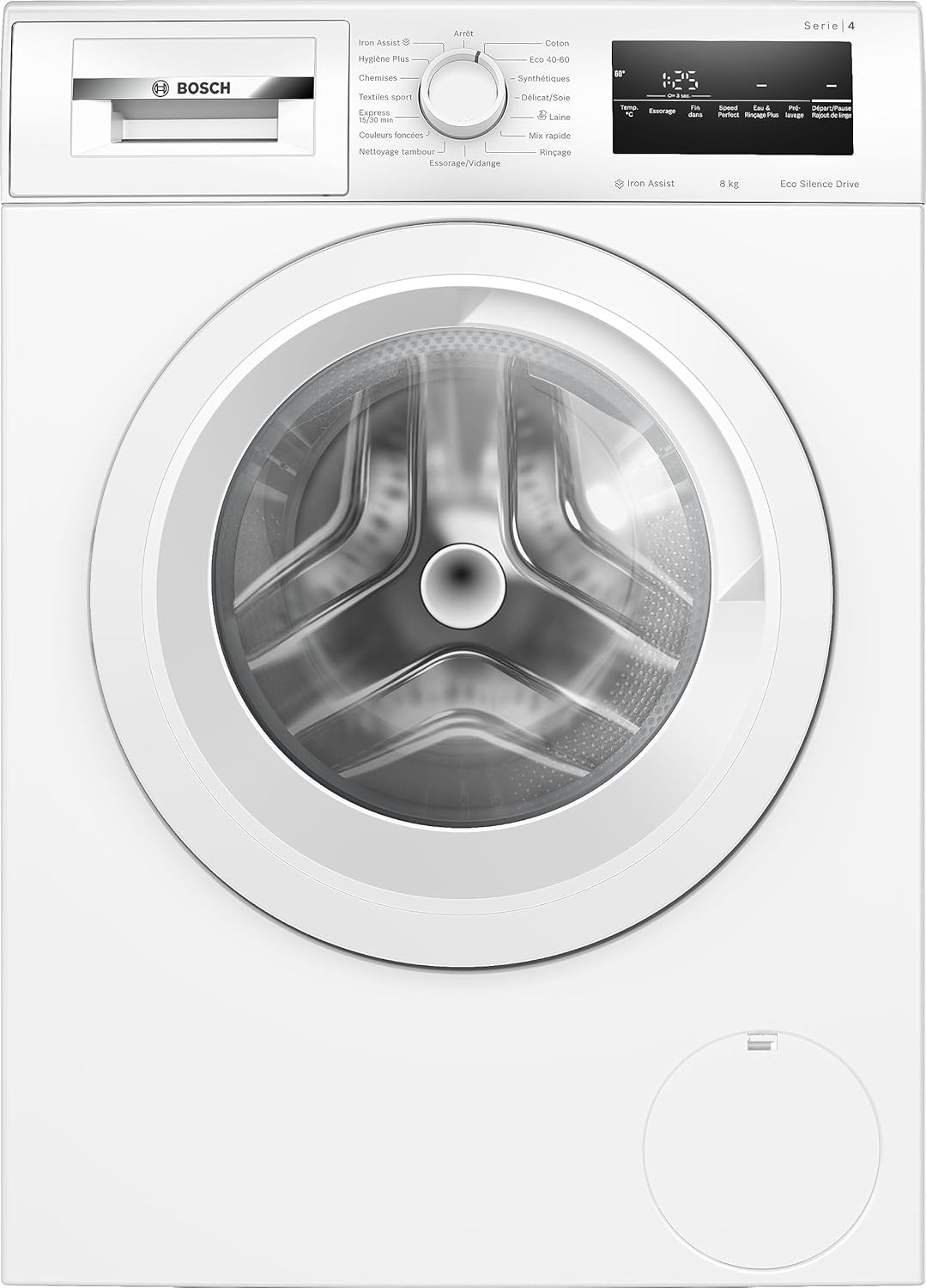 Bosch WAN28258FR, Série 4, Lave linge hublot, 8 kg, 1400 trs/min, Blanc