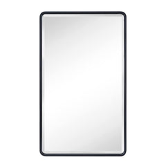 17 Stories 00231094FAB043DAABAEACD0DC4046DE Farmhouse Recessed Metal Bathroom Medicine Cabinets with Mirror with Adjustable Tempered Glass Shelves
